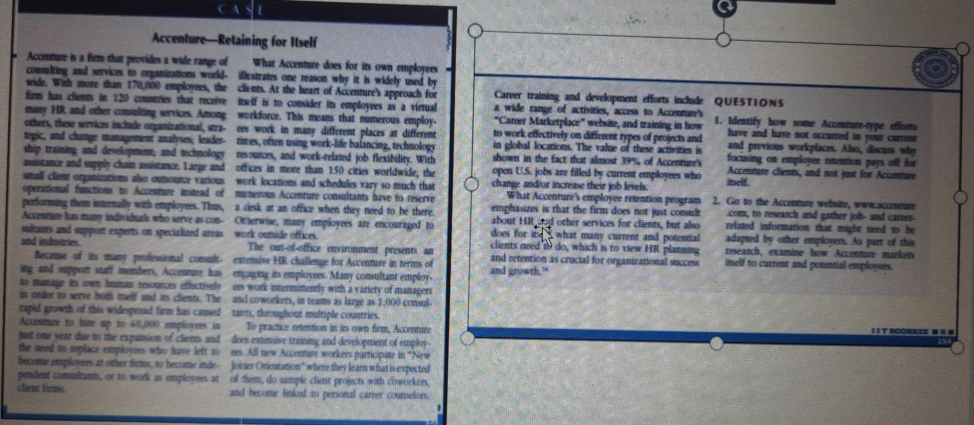 Accenture-Retaining for itself Accenture is a him