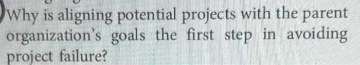 Why is aligning potential projects with the