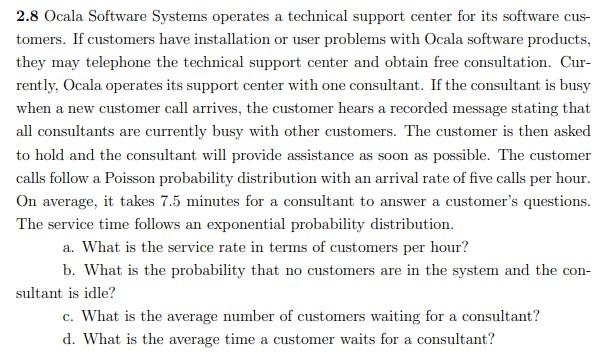 2.8 Ocala Software Systems operates a technical