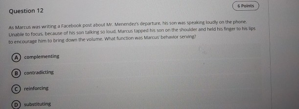 6 Points Question 10 Marcus sends Carrie a