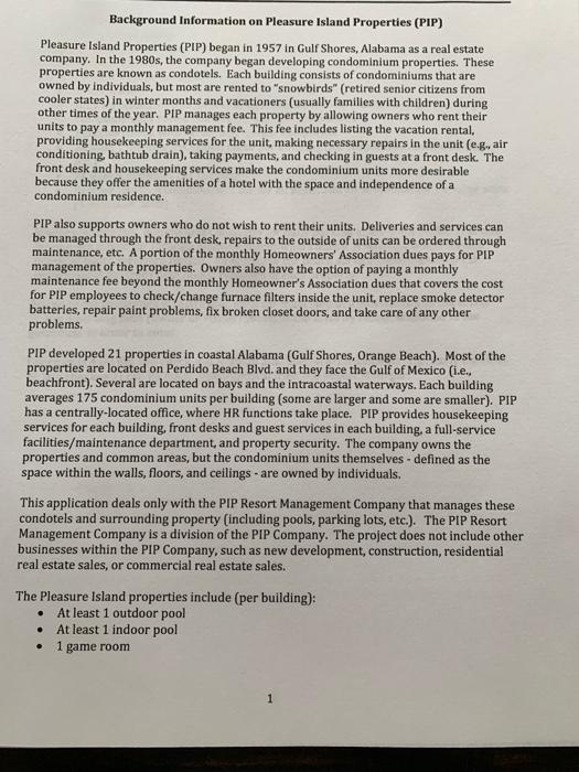 PLEASE ANSWER THE FOLLOWING QUESTIONS FOR THE