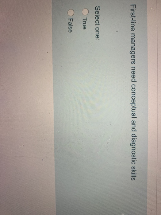 First-line managers need conceptual and