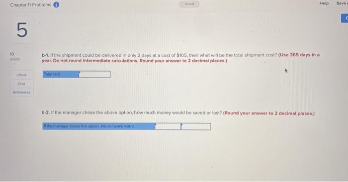 5 Problem 11-6 (Algo) Richard's Sporting Goods