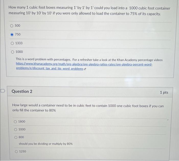 How many 1 cubic foot boxes measuring 1 by 1 by 1