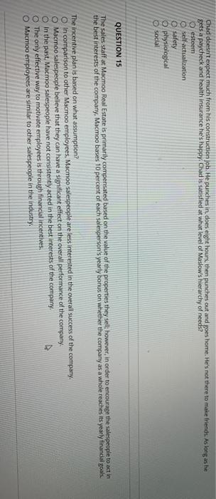 HELP!!! Chad doesn't expect much from his