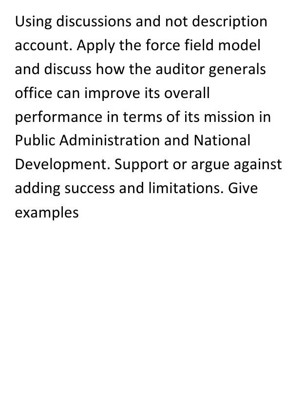 kindly give examples Using discussions and not