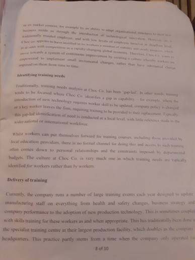 case study 3: learning and development at choc