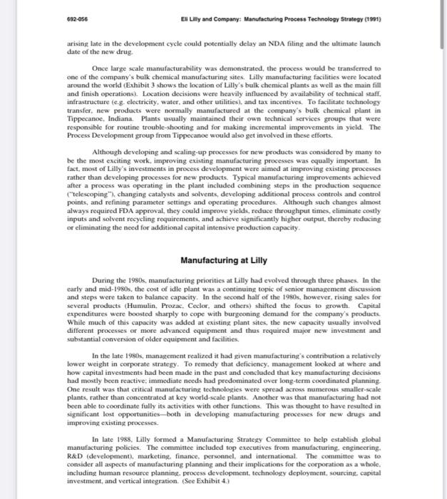 In the Eli Lilly Harvard case study, How did Eli