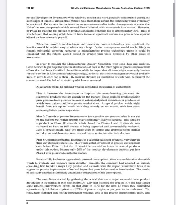 In the Eli Lilly Harvard case study, How did Eli