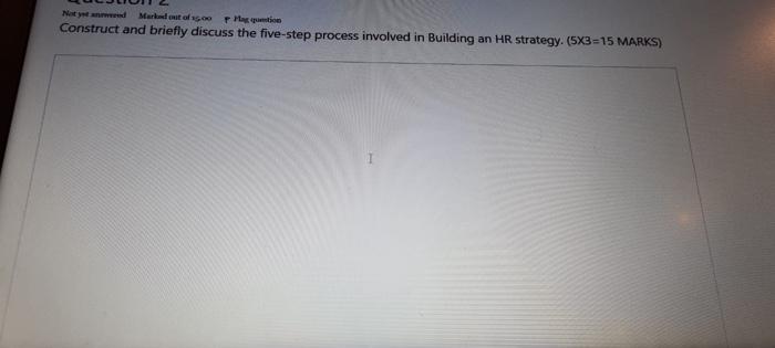 Marked out of Masquet Construct and briefly