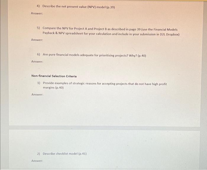 project management Strategic Management Process