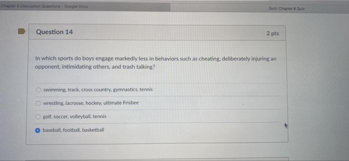 Chapter 5 Oiscussion Questions - Ooogle Docs Our