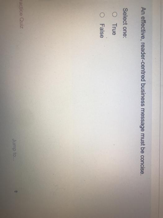 An effective, reader-centred business message