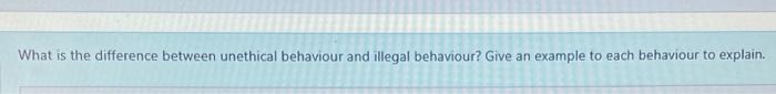 What is the difference between unethical