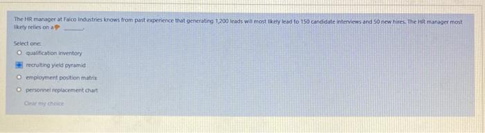 The HR manager at a co Industries knows from past