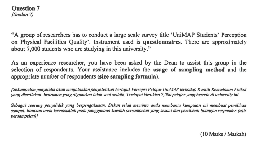 "A group of researchers has to conduct a large