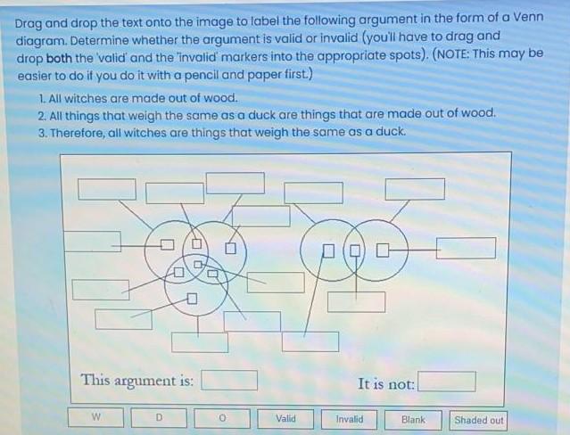 Drag and drop the text onto the image to label