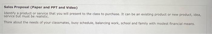 Please give me a great sales proposal idea, what