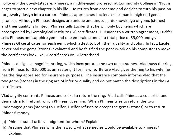 PLEASE ANSWER FULLY WITH LAW TERMS WILL GIVE