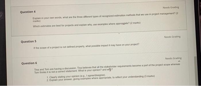 Introduction to Project Management Question 2