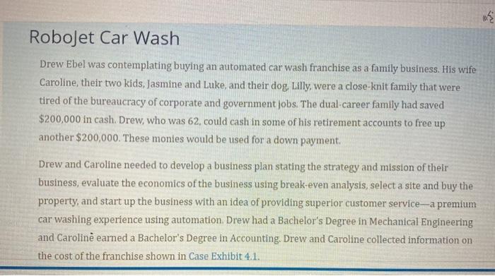 *Make assumptions if needed and put a clear table