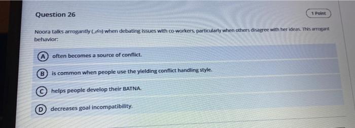 Question 26 1 Paint Noora talks arrogantly (5)