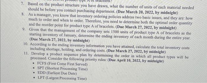 Q7-10 MGT3200 Project Part 1 Instructor: Dr. Omar