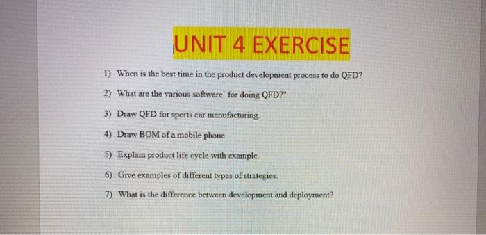 UNIT 4 EXERCISE 1) When is the best time in the