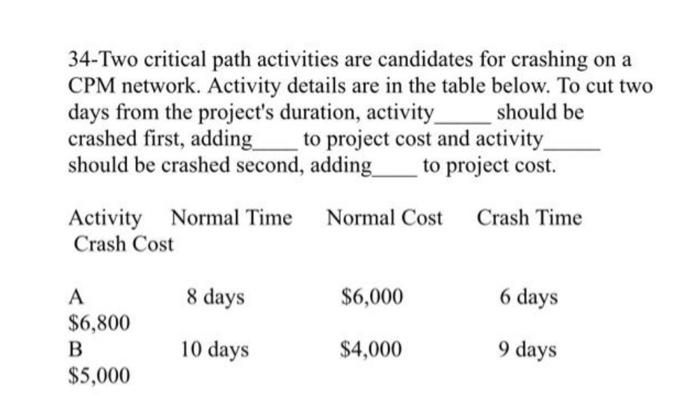 please solve both 4 and 34 DO NOT use EXCEL Q4-An