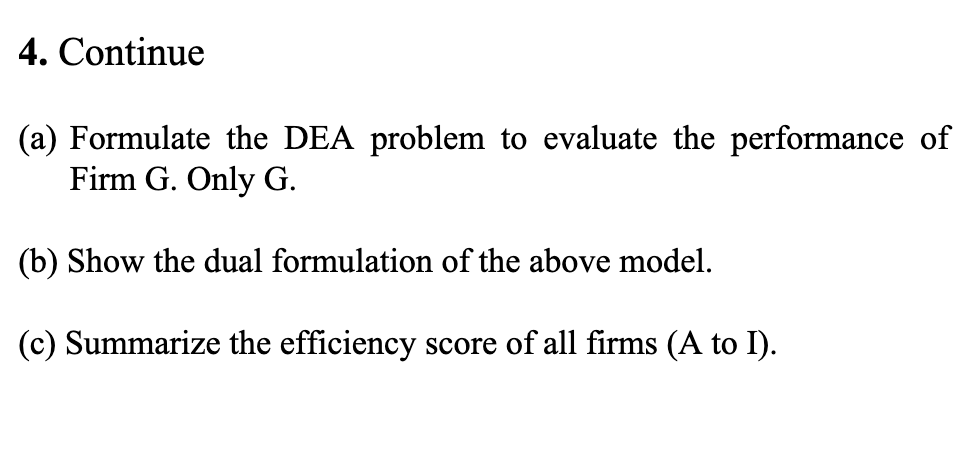 data envelopement analysis 4. Apply DEA to the