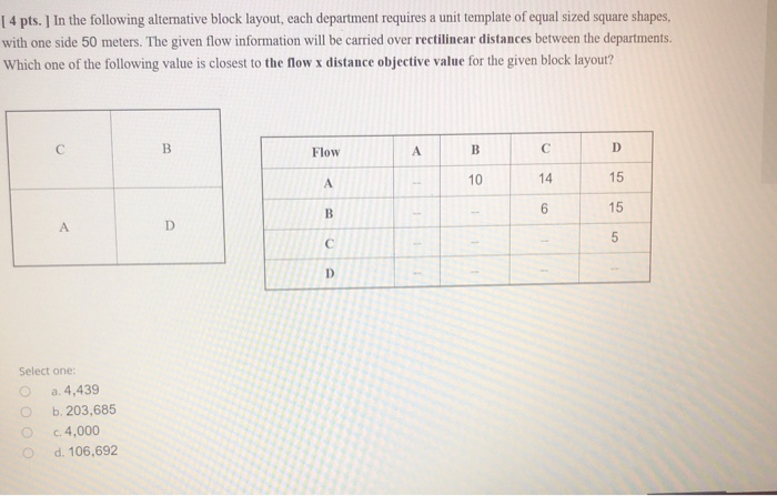 [ 4 pts. In the following alternative block