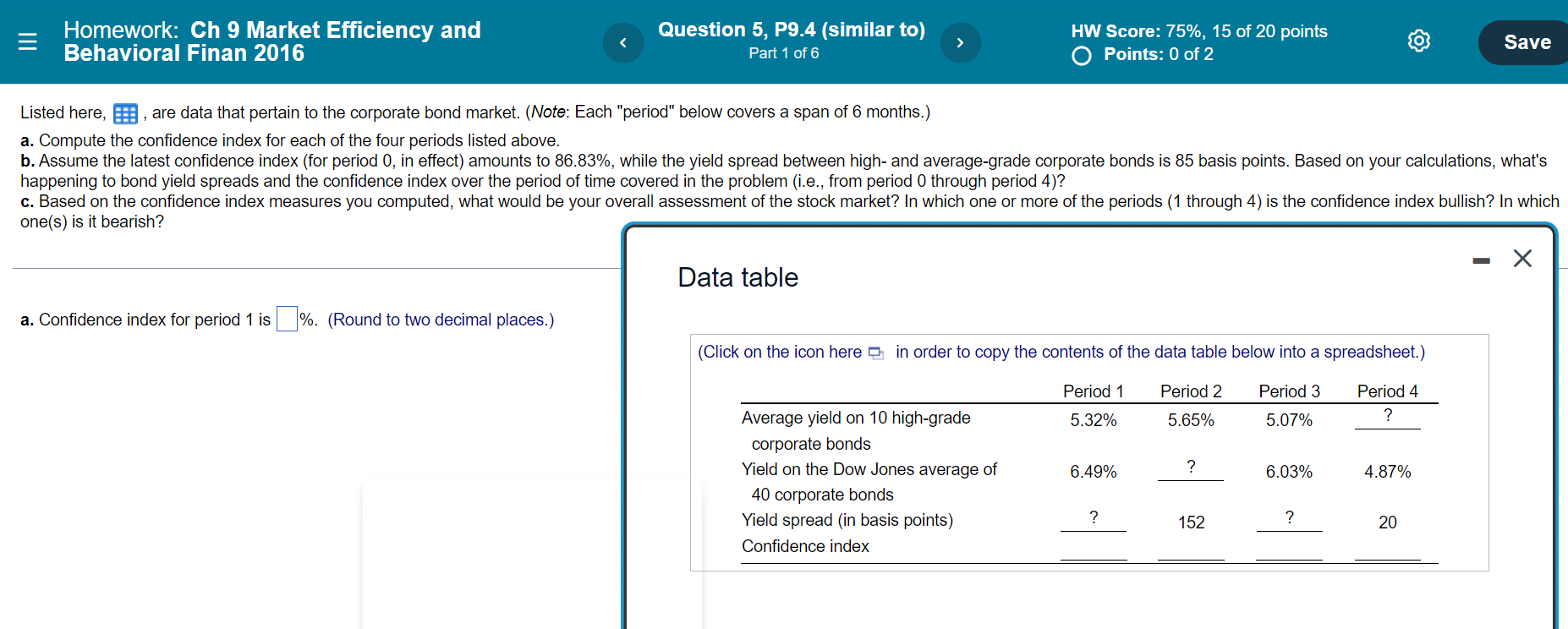 Homework: Ch 9 Market Efficiency and Behavioral