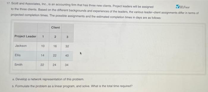 First develop the problem formulation, then use