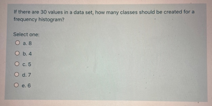 If there are 30 values in a data set, how many
