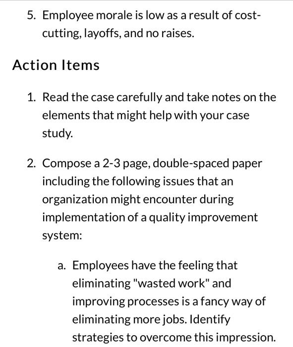 its a case study please help Outcomes management