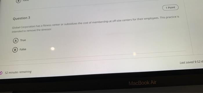 help as fast you can please!! 1 Point Question 3