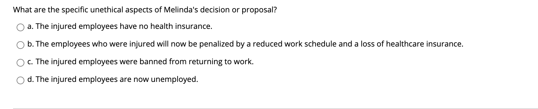 QUESTION 55 Same Walden's Home Appliance Store