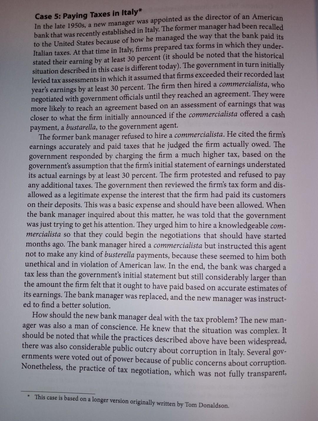 This is a case study (worth 20%). You are