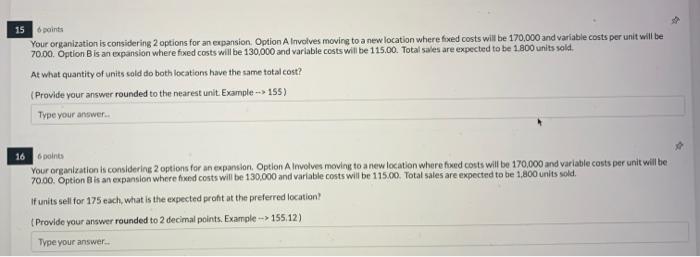 13 4 points Your organization is considering 2