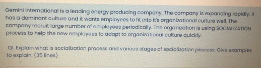 Gemini International is a leading energy