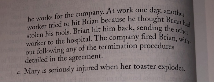 2. For each of the following situations, discuss