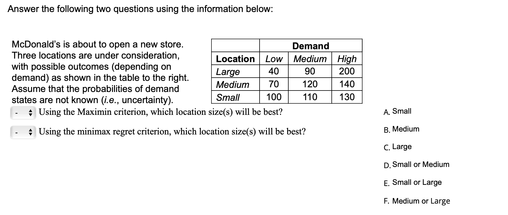 Answer the following two questions using the