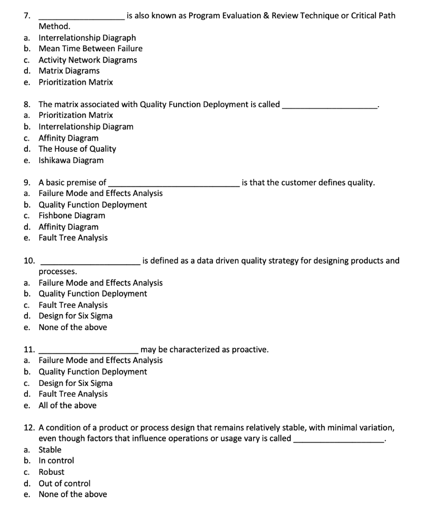 7. is also known as Program Evaluation & Review