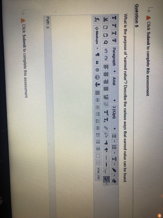 -> A Click Submit to complete this assessment.