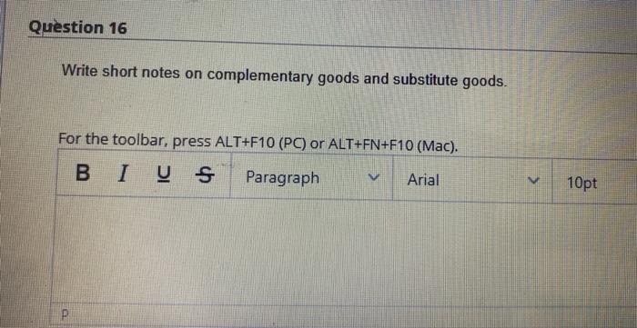 please quickly Question 16 Write short notes on