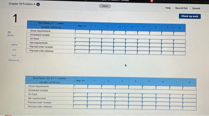 Check 1 Problem 13-14 (Static) 25 points Using