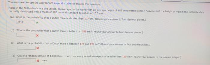 You may need to use the appropriate appendix