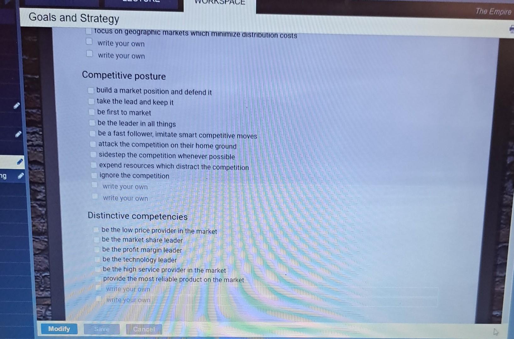 Target Segments Mission statement Market size