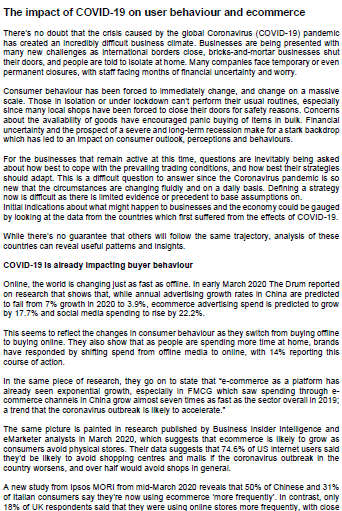 Based on the case study, provide six (6) reasons