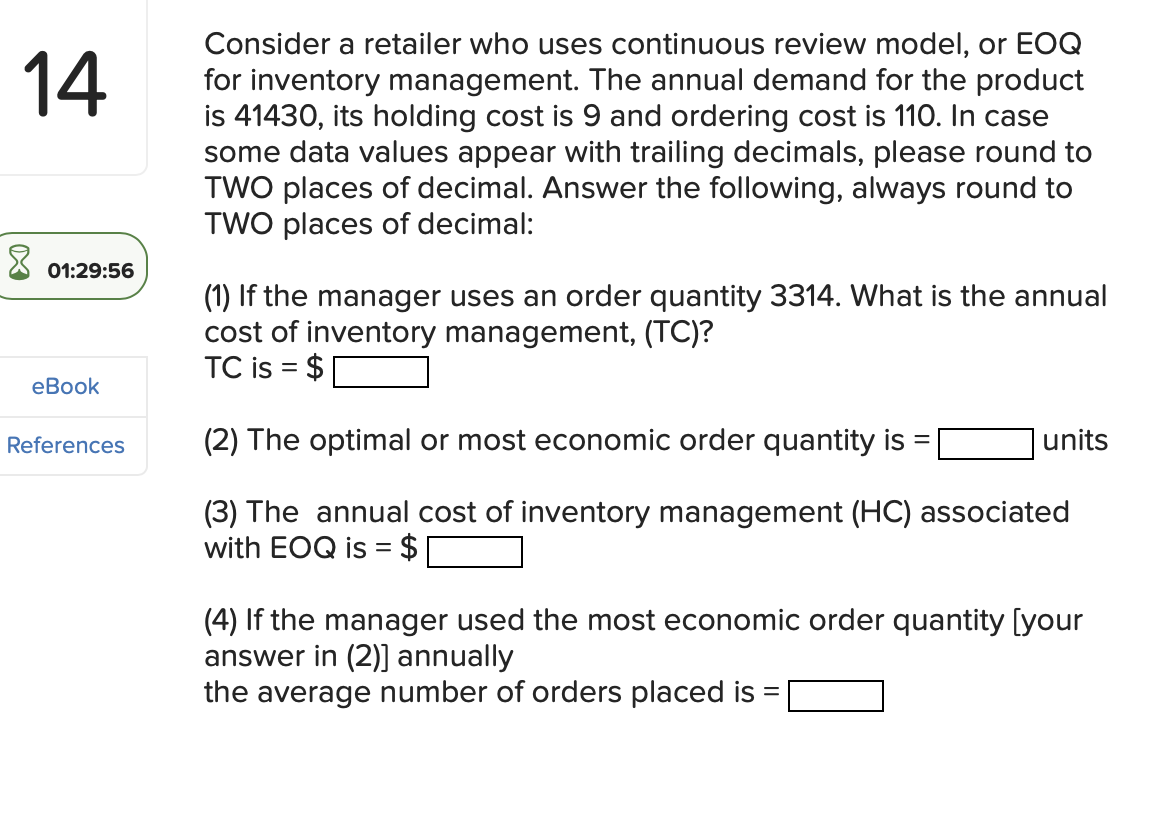 Please answer in the next hour if possible 14